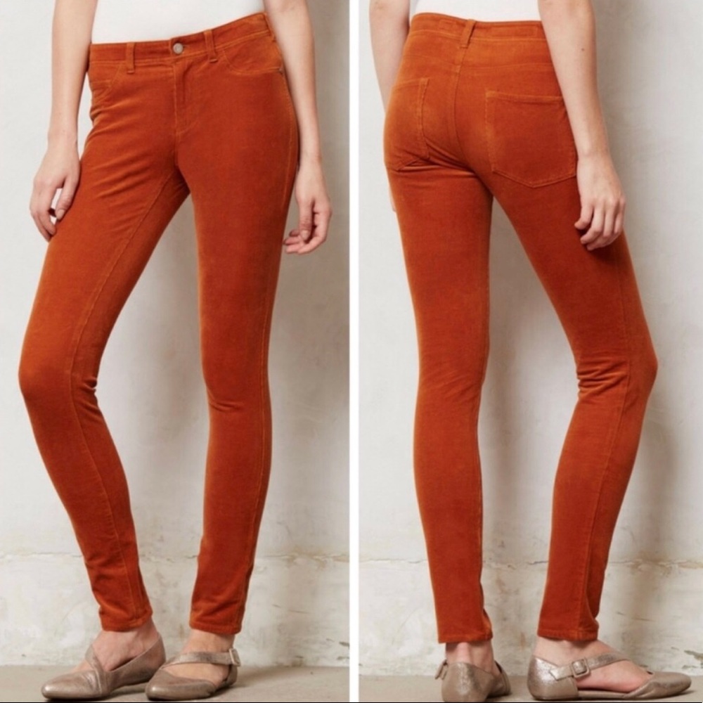 Anthropologie The Serif Orange Legging Cord